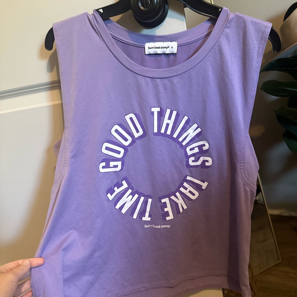 Burn boot camp sleeveless tank top